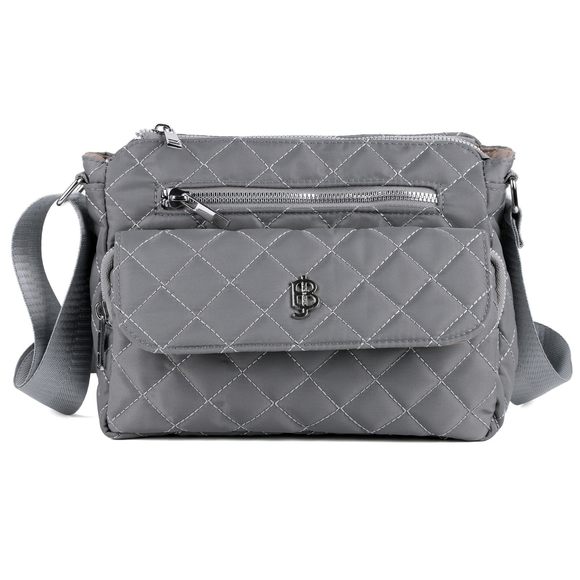 Julia Buxton Nylon Quilted Organizer Crossbody <3 - Picture 1 of 6
